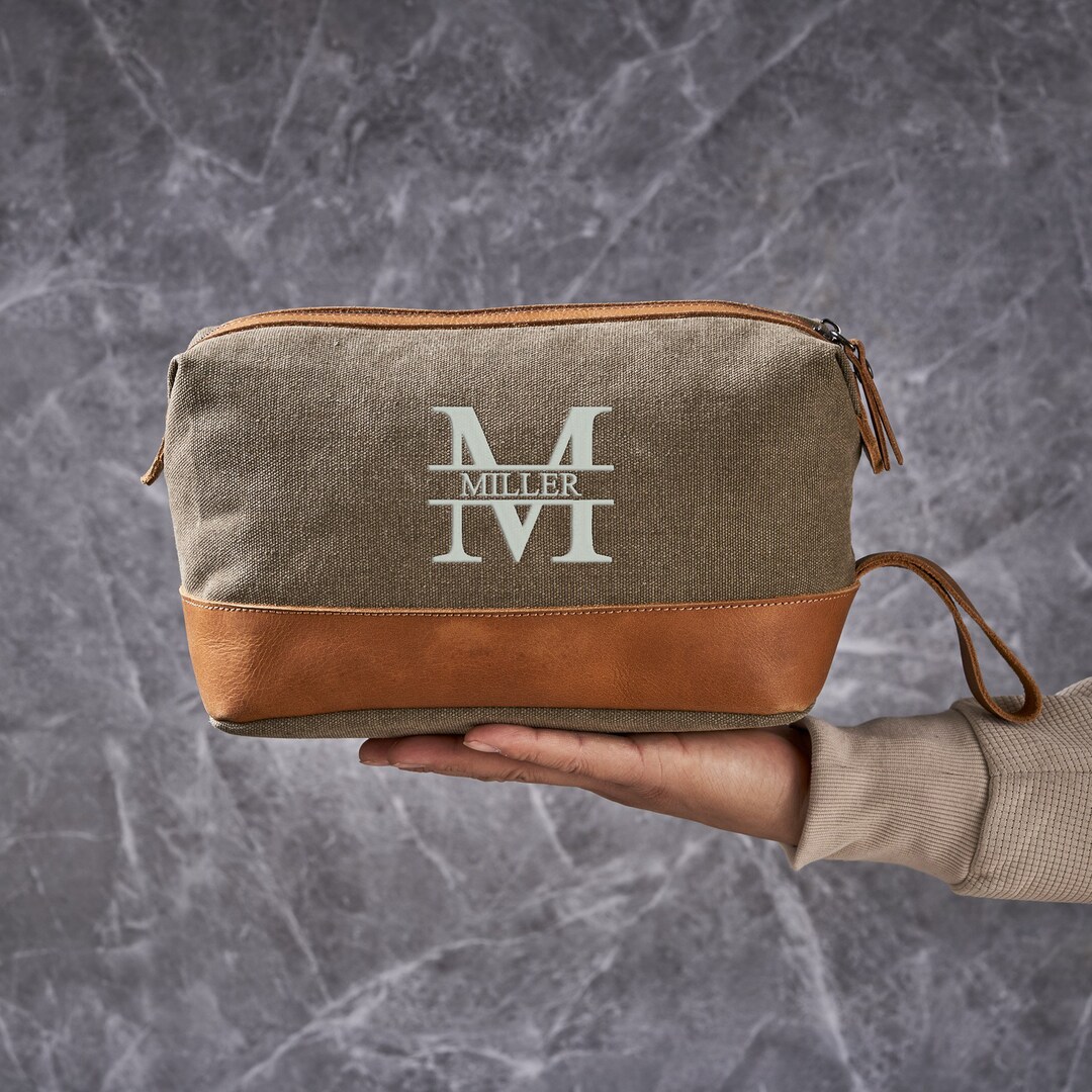 Personalized Toiletry Bag, Embroidered Toiletry Bag, Custom Shaving Kit ...