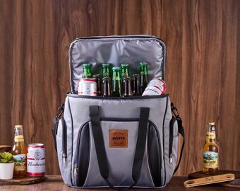 Personalized Groomsmen Gift Cooler Bag, Beach Picnic Cooler, Custom Lunch Bag For Men, Christmas Gift, Gift for Best Man, Golf Beer Cooler