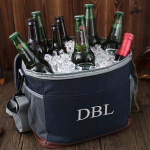 Personalized Groomsmen Cooler Bag, Insulated Bag, Embroidered Beer Cooler Bag With Bottle Opener, Gifts for Bridesmaid, Barbecue Party Gifts