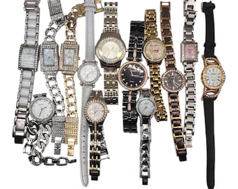 Vintage Rhinestone Decorated Watches: Elegant Women's Fashion Various Styles