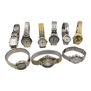 Reloj de pulsera vintage para mujer: pulsera elástica con esfera pequeña