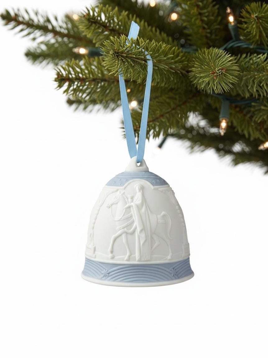 Lladro Christmas Bell 1990 - Etsy