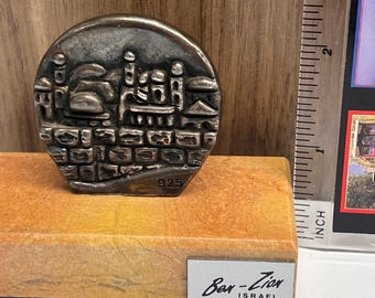 Vintage Rare Ben Zion Ben-zion Israel Sterling Silver Figurine Ben