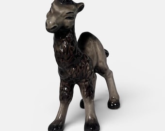 Figura de camello de cerámica vintage – Ceramic Arts Studio – Camello de la Natividad – Objeto de colección de mediados de siglo