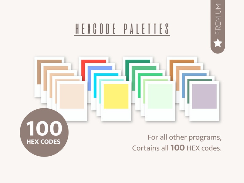 Digital Planner Color Palette Goodnotes Notability Colour Etsy