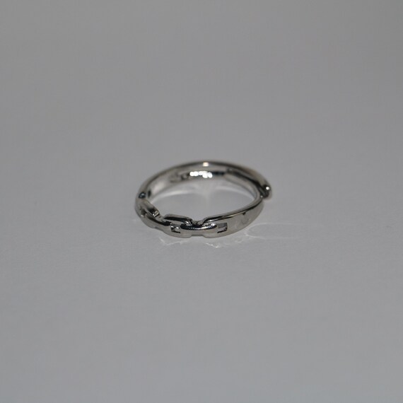 Bague chaîne, anneau chaîne à maillons, anneau simple, anneau