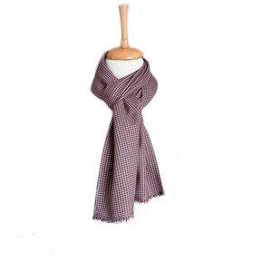 Women&#39;s and men&#39;s piti checkered scarves, Unisex scarves, Handmade accessories, Scarves