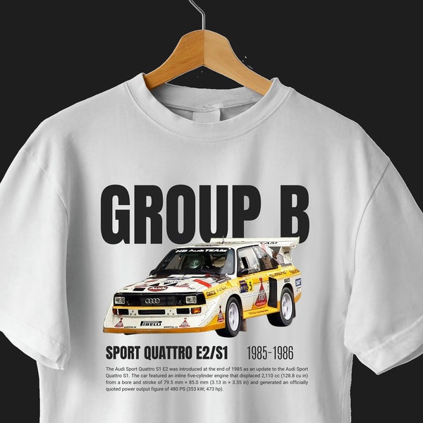 T-shirt Légende Audi Quattro Sport S1 | RWC