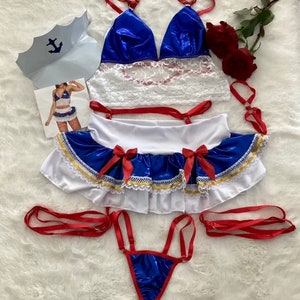 Sailor Girl Costume | Garter Belt | Lingerie | Forplay| Bustiers