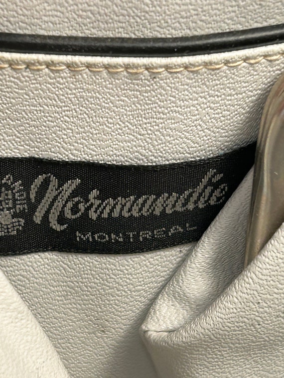 Vintage MCM Black Leather Handbag Purse with One-… - image 7