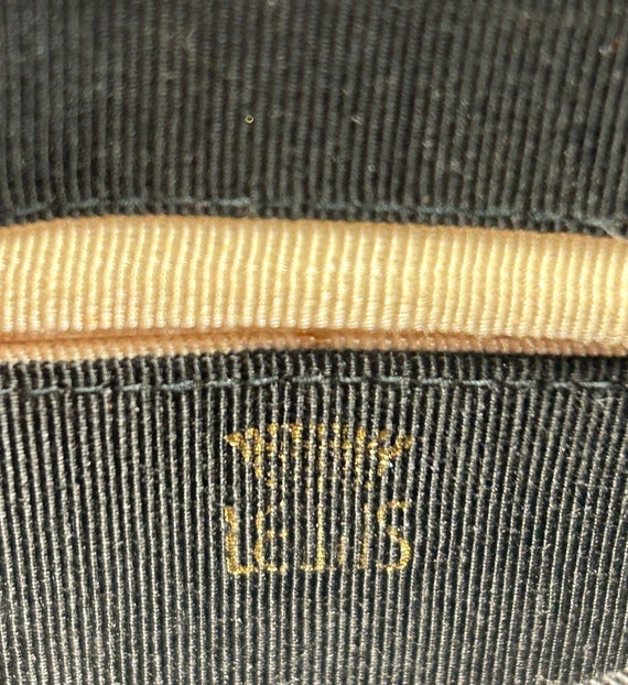Vintage 1960's "Lewis" Black Patent Leather Handb… - image 7