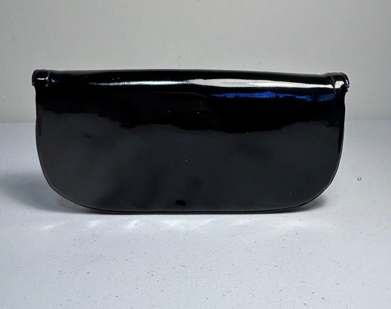 Vintage 1960's "Lewis" Black Patent Leather Handb… - image 3