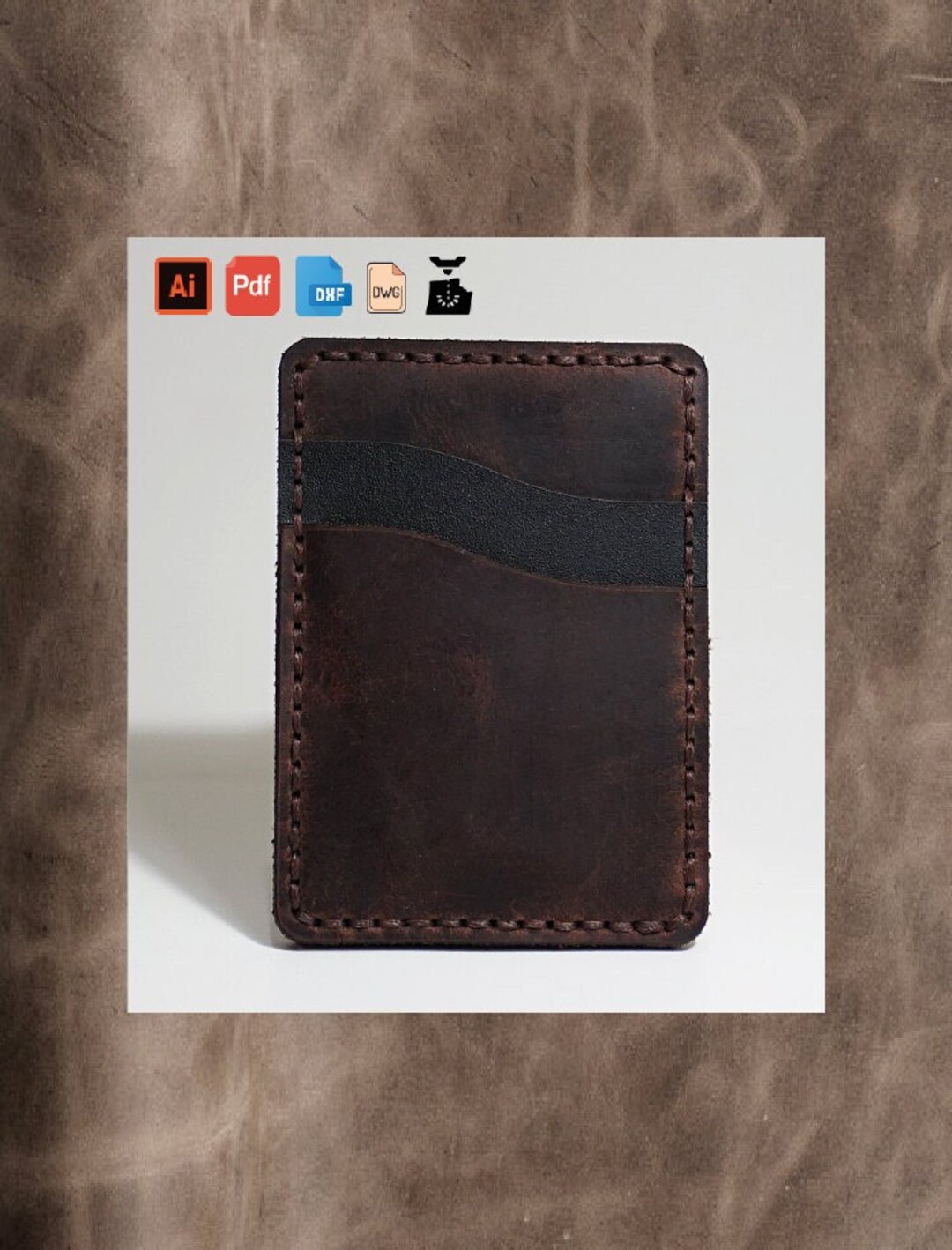 Cardholder Template, Compact Wallet Pattern, Slim Wallet Pattern ...
