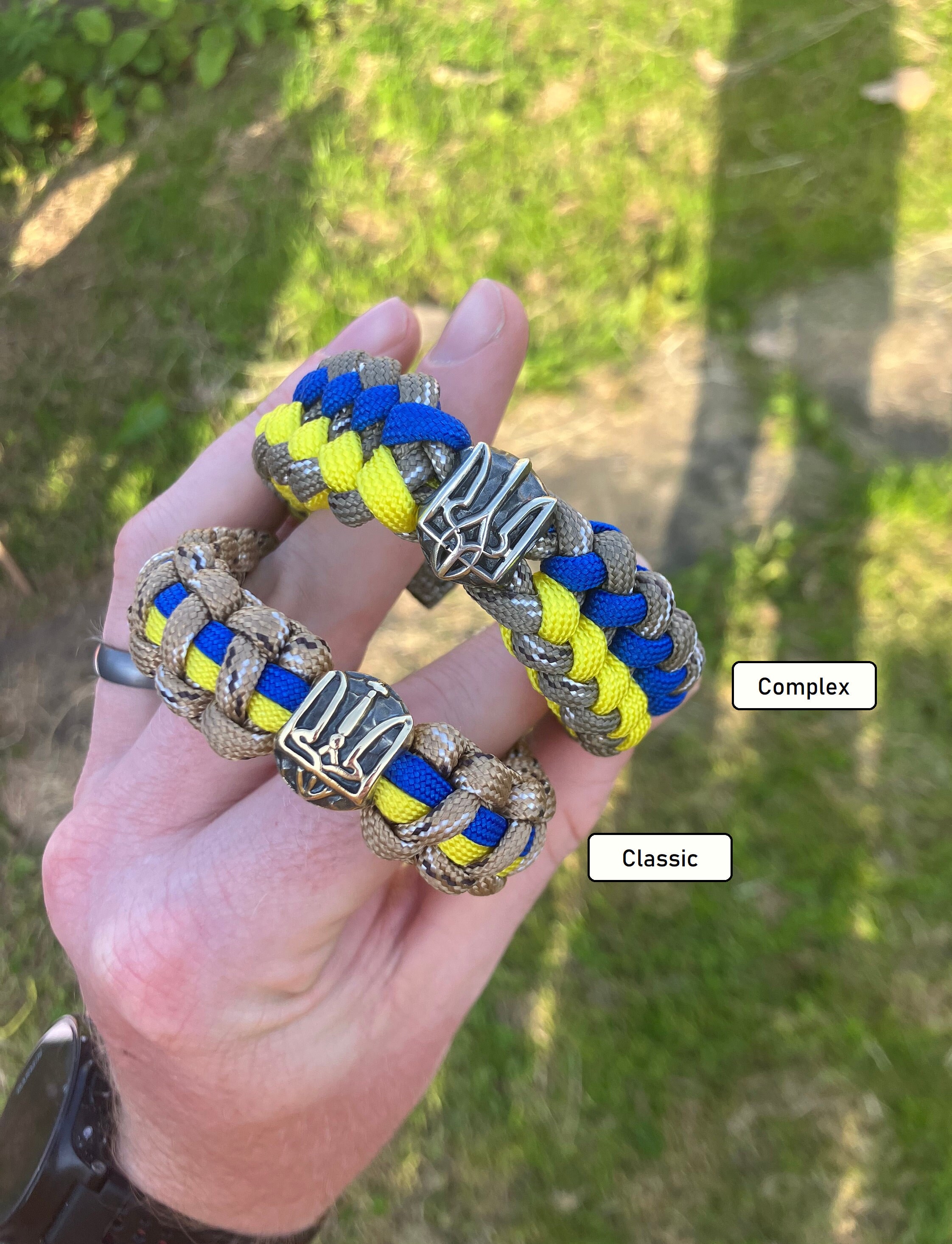 Tryzub Ukrainian Paracord Bracelet Profits to Ukraine Etsy