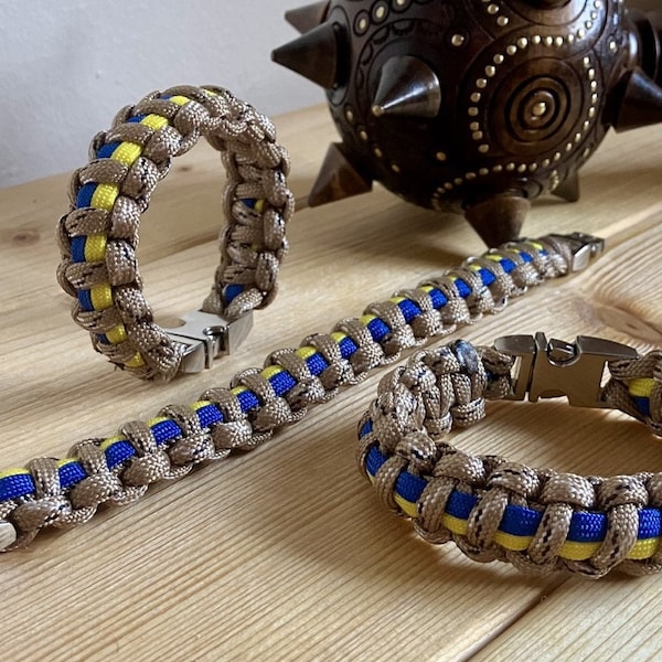 Bracelet paracord de l'armée ukrainienne - L'Ukraine en profite