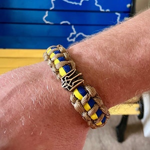 Tryzub Ukrainian paracord bracelet Profits to Ukraine image 3