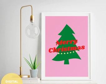 Christmas decor | Christmas wall art | Christmas poster | Printable wall art | Digital download