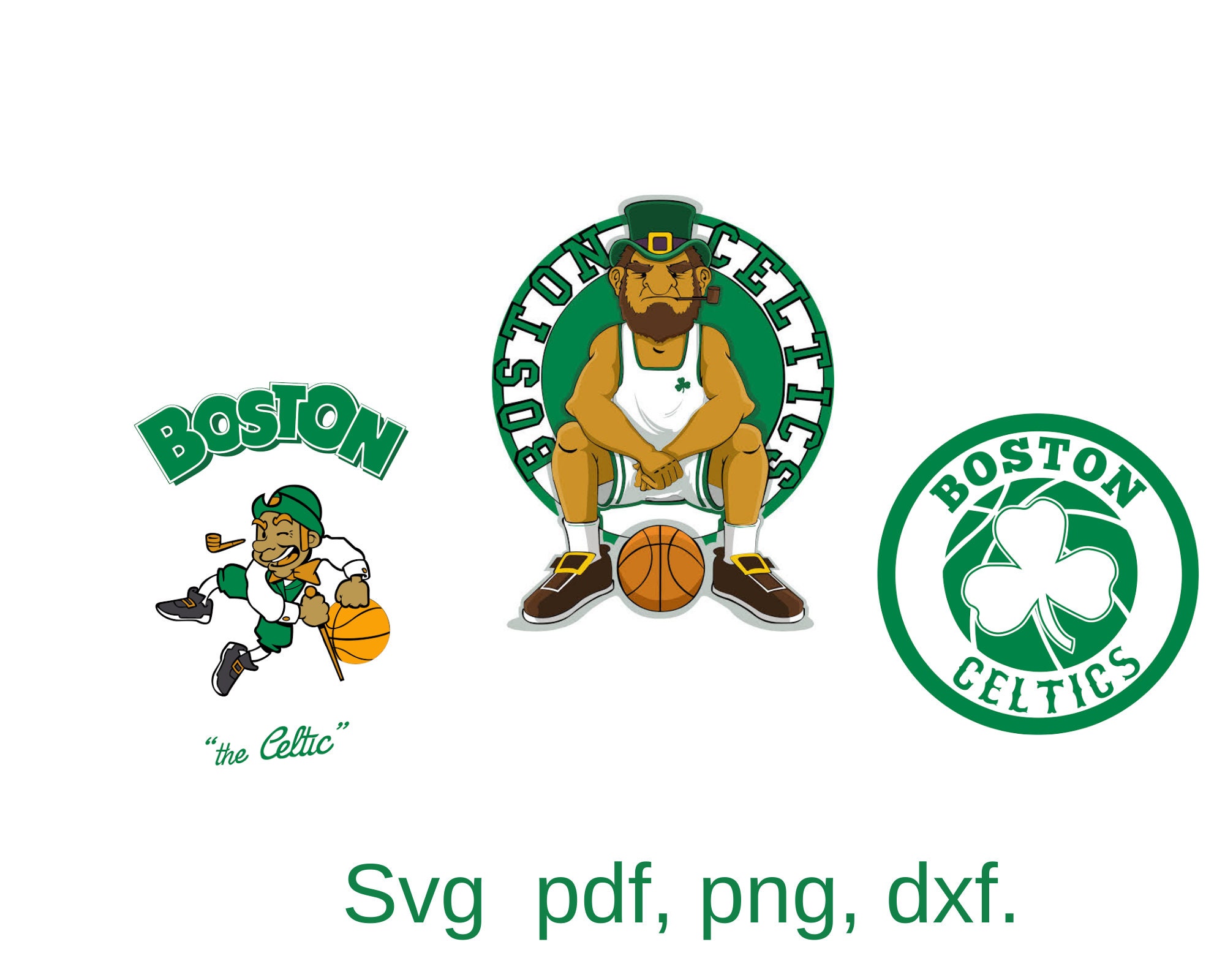 Boston Celtics NBA Officially Licensed Sticker Vinyl Decal Laptop Water  Bottle Car Scrapbook (4 Inch)