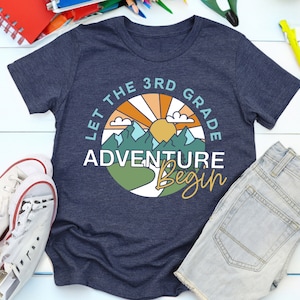3rd Grade Teacher Shirt | Grade Level Teacher TShirt | Third Grade Student Shirts | Back To School Shirt For Teachers | Adventure Teacher