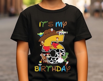5th Birthday Cowboy Shirt: Toy-Inspired Party Tee