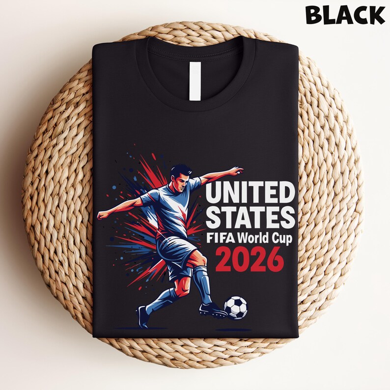 United States Soccer 2026 Tshirt: USA Soccer Fan Shirt, Soccer Player Tee, US Soccer V Neck Shirt imagem 3