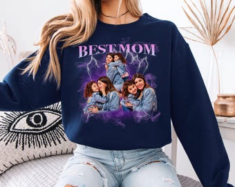 Best Mom Shirt , Custom Photo Shirt , Personalized Gift for Mother , Unique Mom Apparel | Mother's Day Gift Idea