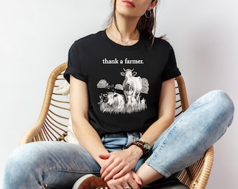 Thank a Farmer Sweatshirt: Western Beef Farmer Crewneck
