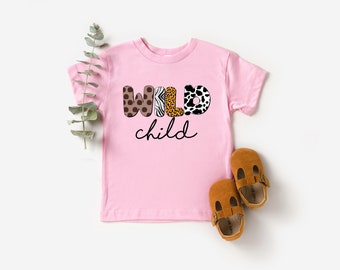 Animal Wild Child Shirt: Jungle Vibes Kids T-Shirt