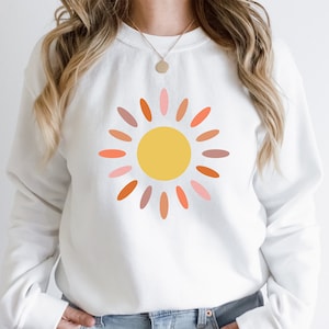 Modern Boho Sun Shirt, Sunshine Graphic T-Shirt, Aesthetic Shirt, Boho Style Shirt, Sunburst T Shirt, Modern Bohemian Shirt, Cool Boho Tee