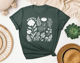 Blue Wildflower Hoodie, Flower Hoodie,Cute Womens Hoodie, Oversized Hoodie,Baby Blue Hoodie,Plant Hoodie,Granola Girl Aesthetic Hoodies