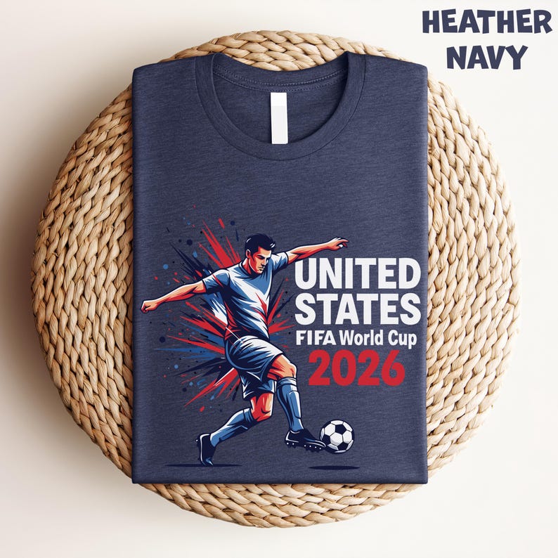 United States Soccer 2026 Tshirt: USA Soccer Fan Shirt, Soccer Player Tee, US Soccer V Neck Shirt imagem 5