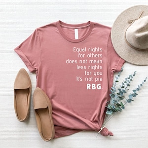 RBG Equality T-Shirt: Ruth Bader Ginsburg, Unisex Bella Canvas