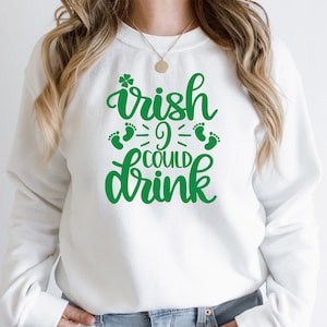 Irish I Could Drink Shirt,St Patricks Day Pregnancy Announcement Shirt,Funny Maternity Tee,Shamrock Tee,Funny St Patrick's Shirt,Lucky Shirt