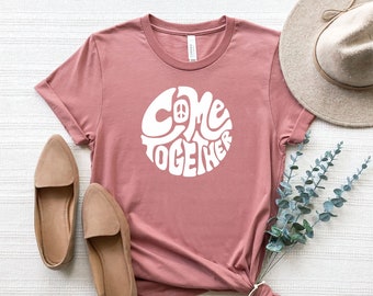 Come Together Tee: Vintage Hippie Peace T-Shirt