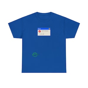 T-shirt graphique d'erreur Windows