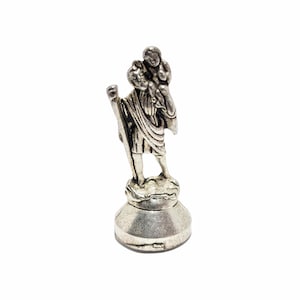St. Christopher Miniature Metal Figurine Statuette Catholic Gift