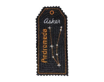 Andromeda Bookmark: Embroidered Felt Astronomy Gift