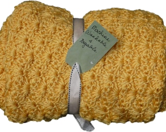 Baby Blanket - Crochet - Gold