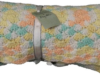Baby Blanket - Crochet - Multicolor - Crib size