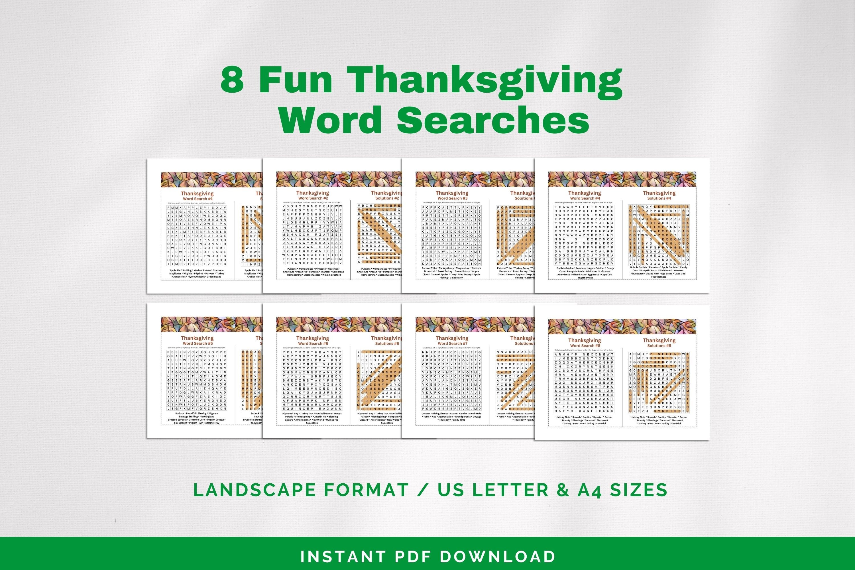 word search printable thanksgiving – Image 10