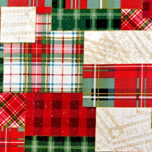 Christmas Cotton Fabric | Christmas Plaid Fabric | Plaid Fabric | Premium Cotton Christmas Fabric | Holiday Fabric Sold By The Yard