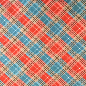 Flannel Fabric | Plaid Flannel Fabric | Plaid Fabric | 100% Cotton Flannel | Fabric Sold By The Yard