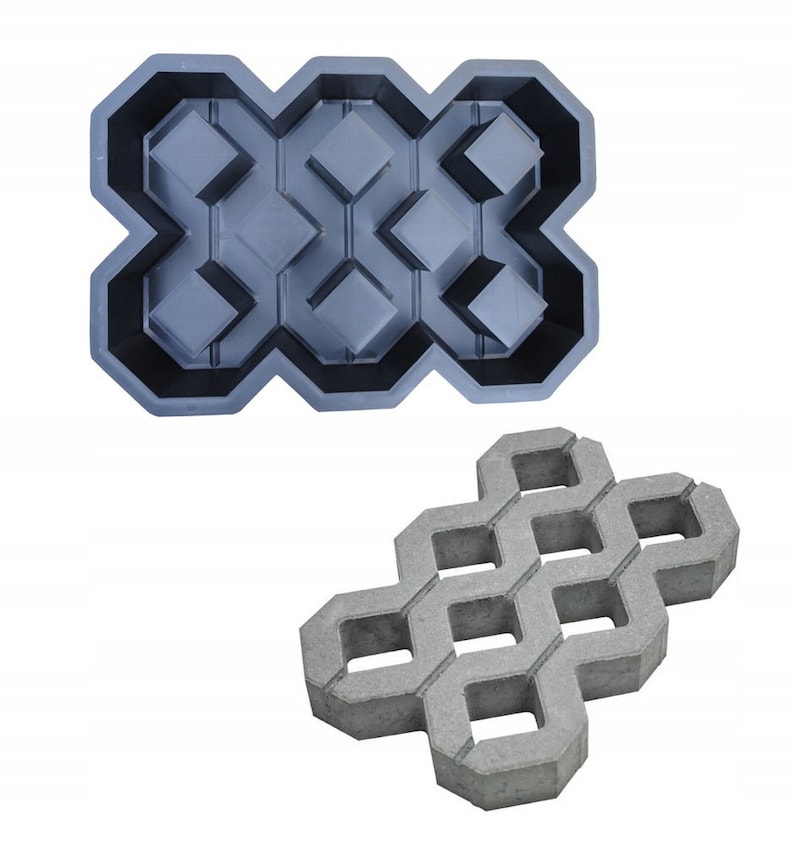 Paver Mold Concrete Paving Slabs, Eco Parking Grass Pavers, Concrete