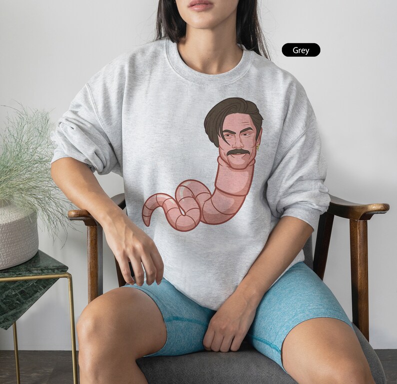Worm With A Mustache Funny Ariana James Kennedy Shirt Team Etsy