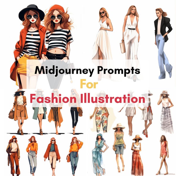 Fashion Illustration Made Easy: AI Prompt for Effortless Creations, fashion illustration watercolor, Midjourney Ai Art Guide, Ai Prompt