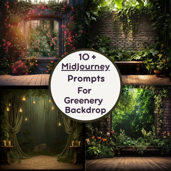 Midjourney Prompt for Greenery Backdrop: Vintage-inspired Photography Prop,Best Midjourney Prompt,Ai Art With Prompt,Midjourney Guide