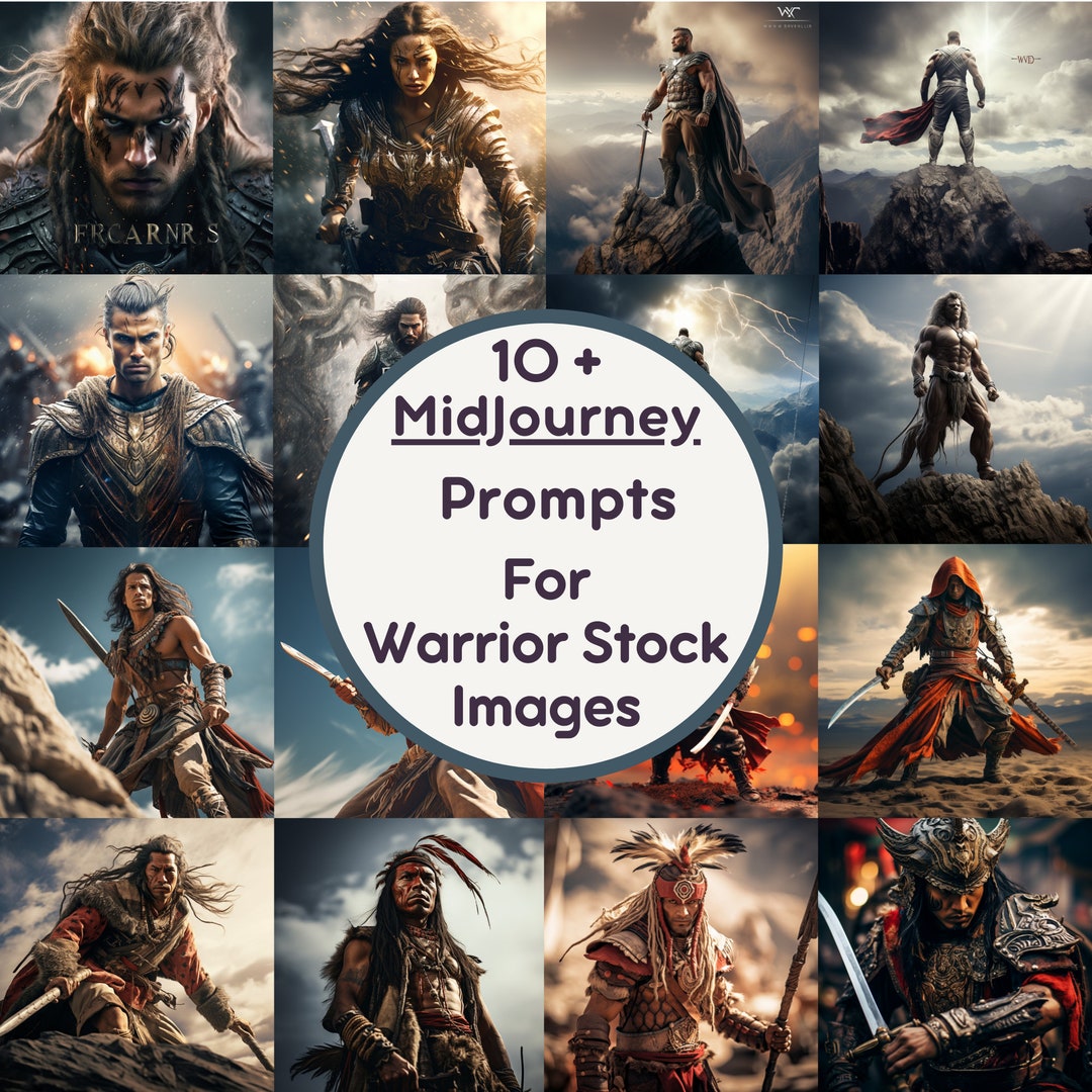 Inspiring Midjourney Prompts for Warrior Themed Stock Images,best ...