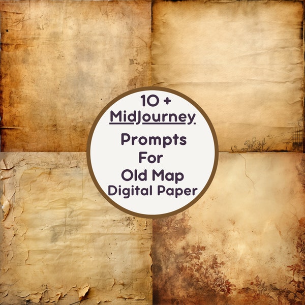 Antique Adventurer's Delight: Midjourney Prompts For Old Maps Digital Paper,Best Midjourney Prompt,Ai Art With Prompt