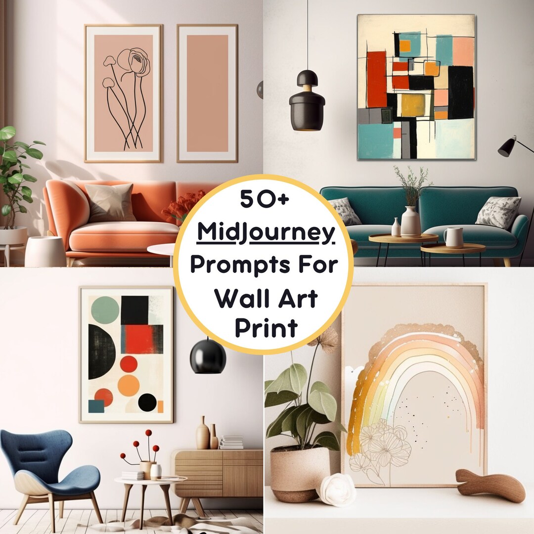 50 Professional Midjourney Prompts for Print Ai Prompts for - Etsy