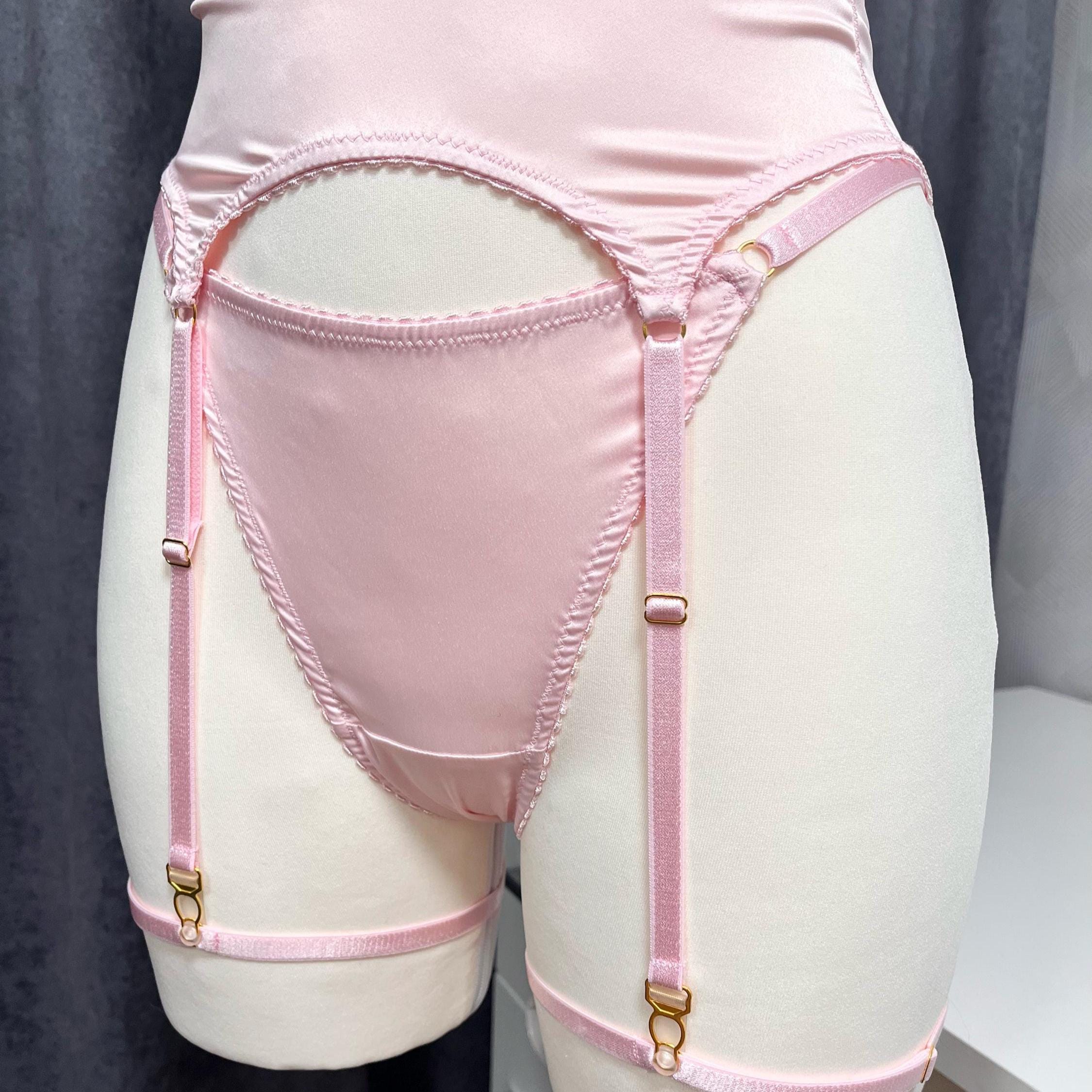 do women like anal plugs Hot Pink Rose Embroider Mesh 3Pc Push-Up Bra Thong Garter Belt Lingeri –  AMIClubwear main image 0